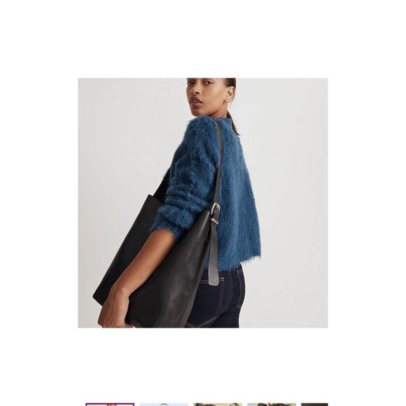 Madewell Essential Bucket Tote- Black - Picture 1 of 6